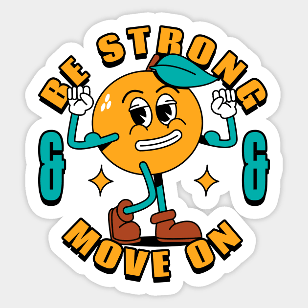 retro orange character Sticker by widhim